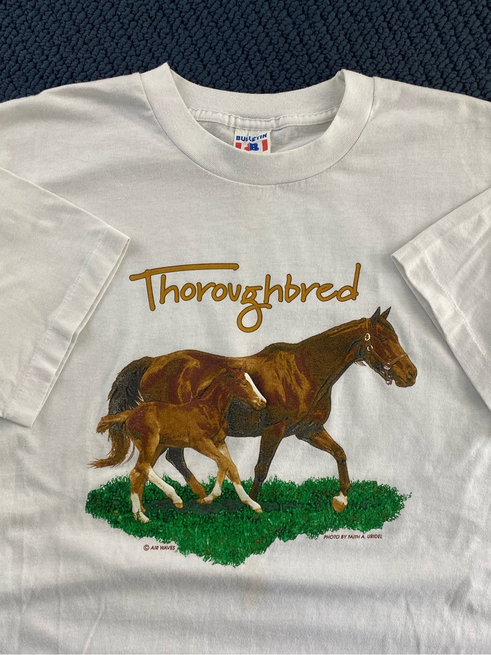 Vintage Thoroughbred Horse Tee Shirt
